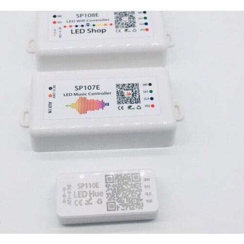SP108E wifi WS2811 WS2812B Led Music Controller SP107E SP105E Bluetooth-compatible APA102 SP110E WS2801 Pixels Led Strip DC5-24V