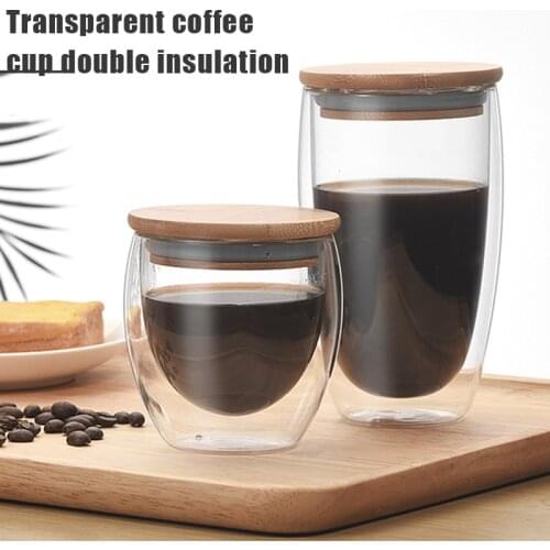 Heat Resistant Double-layer Thermo Glass Creatives Egg-shaped Cup For Drink Coffee Milks @ls