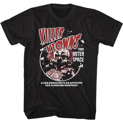 Killer Klowns from Outer Space Alien Bozos with an Appetite Black Shirts