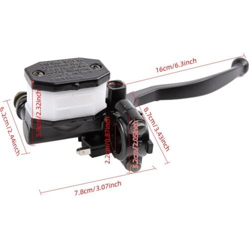 For GN125 Motorcycle Universal Black Clutch Lever Brake Master Cylinder Motorcycle Hydraulic Brake Master Cylinder Handle Access