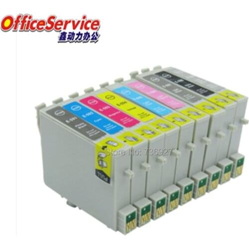 High Quality Compatible Ink Cartridges T0591 T0592 T0593 T0594 T0595 T0596 T0597 T0598 T0599 For Stylus Photo R2400 printer