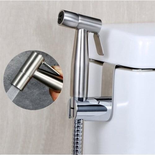 Wetips Stainless Steel Toilet Bidet Sprayer Handheld Portable Sprayer Bidet Hygienic Shower Toilet Gun Hand Held Bidet Spray