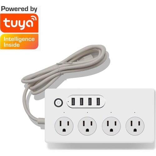 Tuya smart home wifi power strip remote control switch