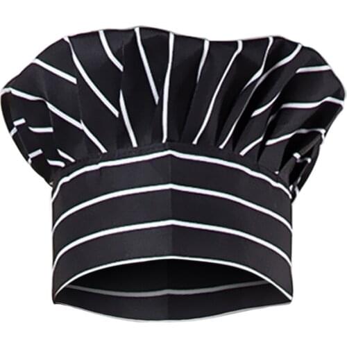 2pcs Baker Cap BBQ Hotel Cafe Cook Kitchen Uniform Elastic Master Chef Hat