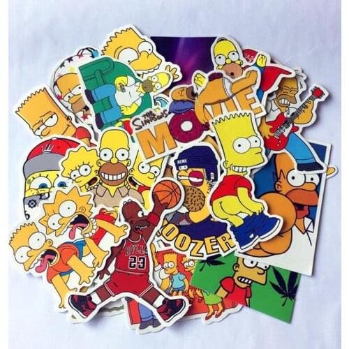 25pcs/Lot Cartoon Mixed Stickers Diyf Waterproof Laptop Waterproof Stickers Decals Office Stationery Stickers Children Stickers