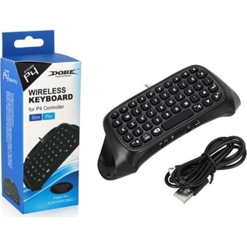3.5mm Plug Bluetooth Mini Wireless Chatpad Message Keyboard for Sony for Playstation 4 PS4 Controller Gaming Gamepad with USB