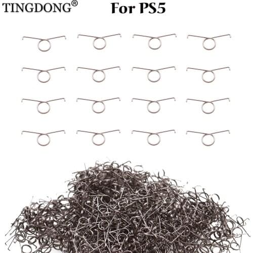 30pcs FOR PS5 L2 R2 Trigger Button Spring metal Replacement R2 L2 Trigger Buttons for Dualshock 5 PS5 DS5 Controller