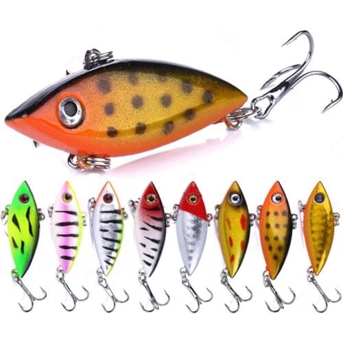 4CM 2.75G Metal Sinking Fishing Lure Crankbaits Hard Artificial VIB Wobblers Vibration Bait Winter Ice Fishing Tackle 2020