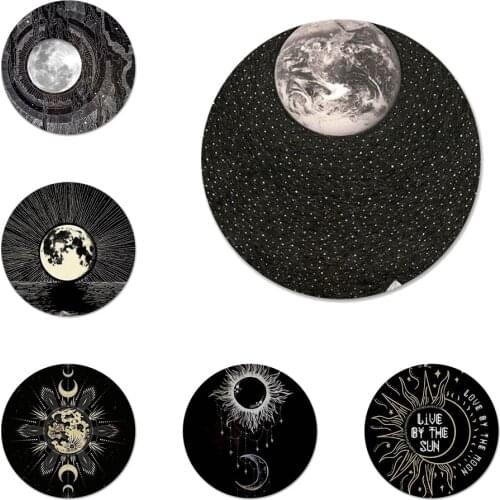 58mm Sun and moon Badge Brooch Pin Accessories For Clothes Backpack Decoration gift