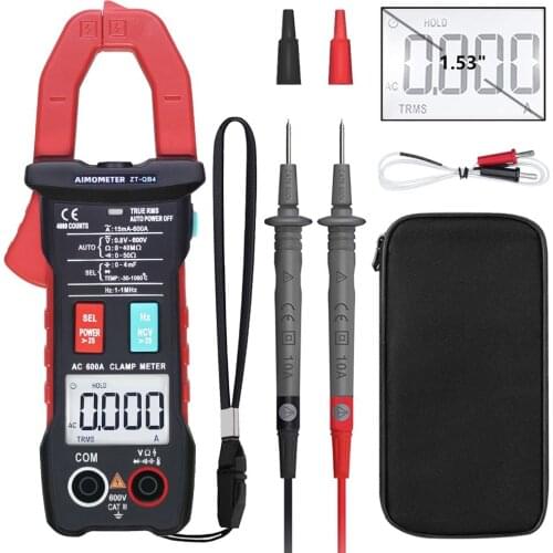Automatic Clamp Multimeter QB1 Capacitor Electrician Digital High-precision Full Gear Anti-burn Ammeter