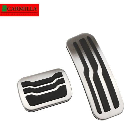Carmilla Car Pedals Fuel Brake Pedal Cover Pad for Ford Explorer 5 2013 2014 2015 2016 2017 2018 2019 2020 2021 Accessories