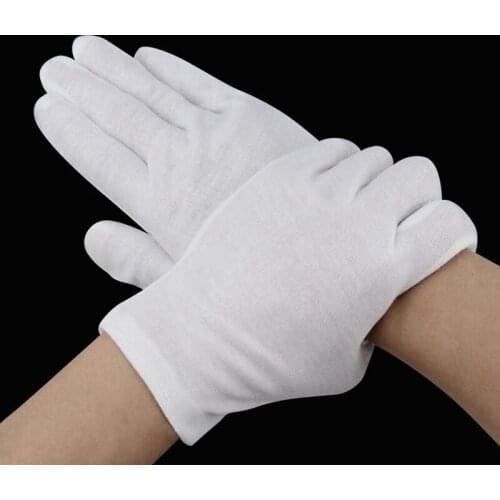 White Gloves Inspection Cotton Work Gloves Jewelry Lightweight Hight Quality