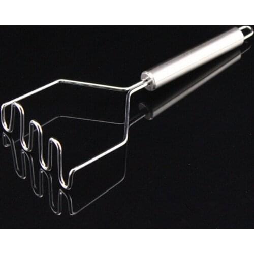 Blesiya 1pc Catering Professional Potato Masher Stainless Hand Potato Ricer