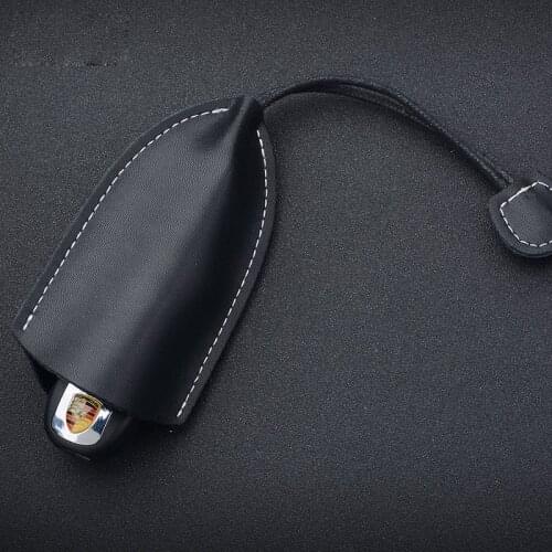 New Genuine Leather Keychain Wallet Men Women Car Key Bag Fashion Pull-Out Triangle Key Holder Organizer Pouch 2020