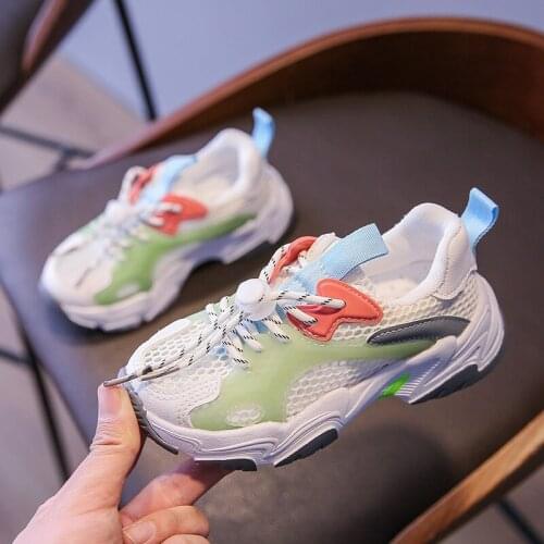 CAPSELLA KIDS Sport Shoes Baby Girls Sneakers Soft Students Breathable Mesh Kids Shoes Children Boys Running Light Toddler Shoes