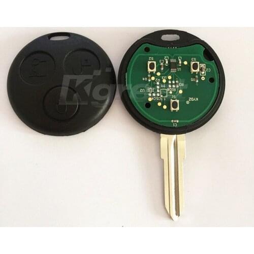 Best quality 3 button remote key with 434mhz for Mercedes Benz Smart Fortwo Forfour Roadster City Coupe Crossblade Cabrio 1998