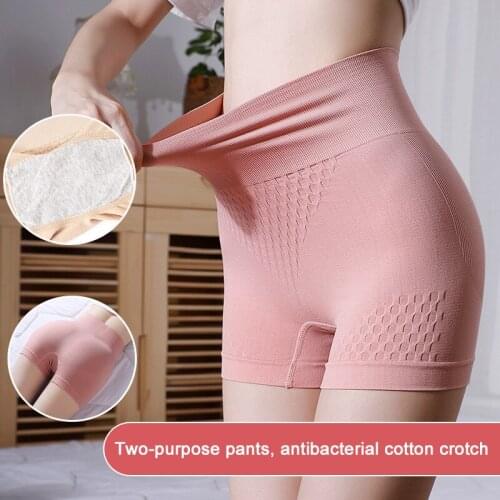 Women Safety Shorts Pants Seamless Nylon High Waist Panties Seamless Anti Emptied Boyshorts Pants Girls Slimming Underwear