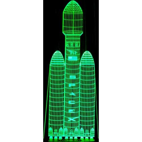 Creative 3d Nightlight Spaceship Gift Custom Touch Remote Small Table Lamp Usb Led 3d Led Lamp Led Night Light