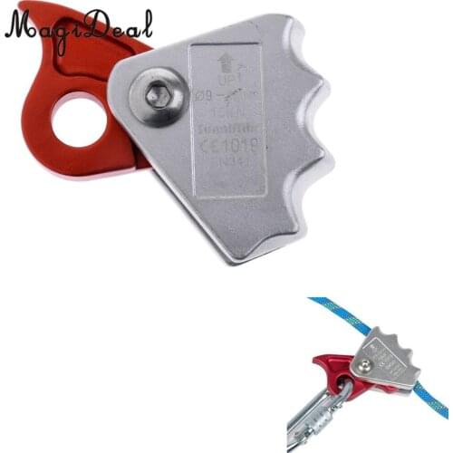 MagiDeal Safety Rock Climbing Tree Arborist Caving Rope Grab Protecta for 9-12mm Rope Camping Hiking Mountaineering Equipment