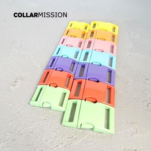 20pcs/lot spray paint metal clasp quick side release for 20mm and 25mm Webbing diy dog collar accessory buckle 7 colours