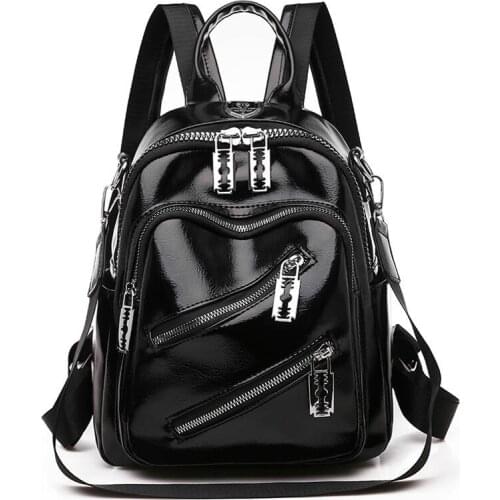 Fashion Women Backpack Designer Pu Leather Travel Backpack Casual Shoulder Bags High Quality School Bags For Teenagers Girls