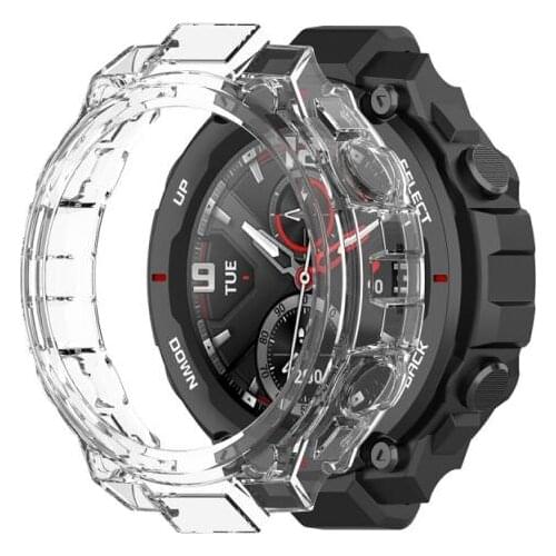 Soft TPU Smartwatch Protective Case Shell Anti-Fall Sleeve Cover for Amazfit T-Rex Huami A1918 Smartwatch Accessories