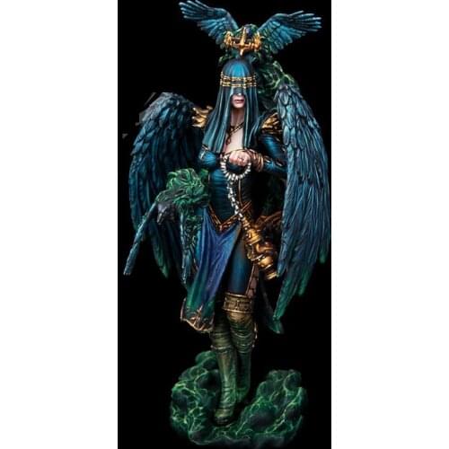Unpainted Crow Queen GK Resin Figure 1/24 Scale Model Kit Resin Colorless Self-Assembled Toy No.1327