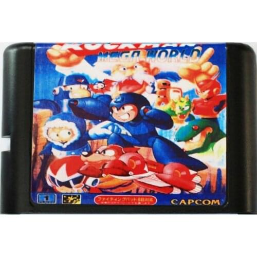 Rock Man Mega World 16 bit MD Game Card For Sega Mega Drive For SEGA Genesis