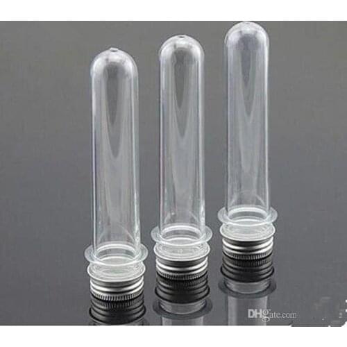 40ml transparent mask bath salt test PET tube with aluminum cap,40cc,clear plastic cosmetic tube with pressure sensitive seal