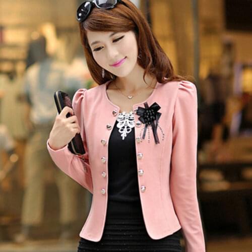 Plus Size 5XL Ladies Women Jacket OL Fashion Slim Office Business Coat Women Suit jacket Long Sleeve Ladies Coat Work Wear