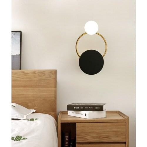 Modern nicho de parede industrial decor crystal corridor aisle bedside home deco lampara pared