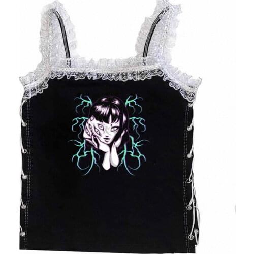 LaceTank Tops cute Tank TopsKawaii Tank Tops Gothic Tank Tops Punk Tank Tops Dark Tank Tops y2k Tank Tops aesthetic Tank Tops