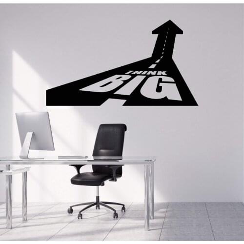 Vinyl office decoration wall sticker home studio bedroom living room decoration unique art decoration for the boss`s office bg20