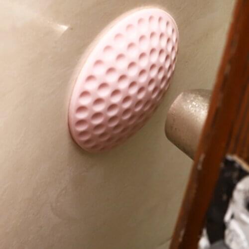 1/2/3/4 pcs Door Handle Bumper Rubber Lock Crash Mat Wall Protector Guard Door Stopper Anti-collision Pad Baby Safety Products