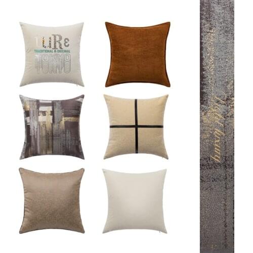 2021 Luxury Jacquard Cushion Cover New Waist Pillowcase High Quality Cotton Cushion Covers 45x45cm Home Decor Pillow Cases