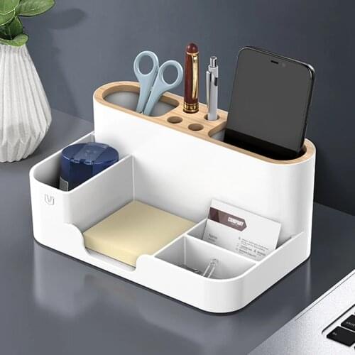 2021Multi-purpose Storage Box Detachable Desktop Desk Stationery Cosmetic Box Pen Holder Storage Stand For Home Office Organizer