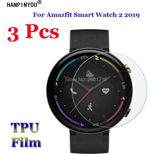 3 Pcs/Lot For Xiaomi Huami Amazfit Smart Watch 2 2019 New Soft TPU Protective Film Screen Protector (Not Tempered Glass)