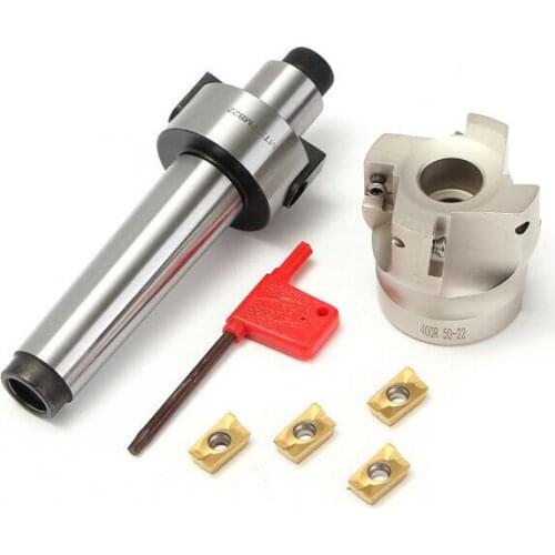 400R-50-22 Face End Mill With MT3-FMB22 Shank And 4pcs APMT1604 Inserts