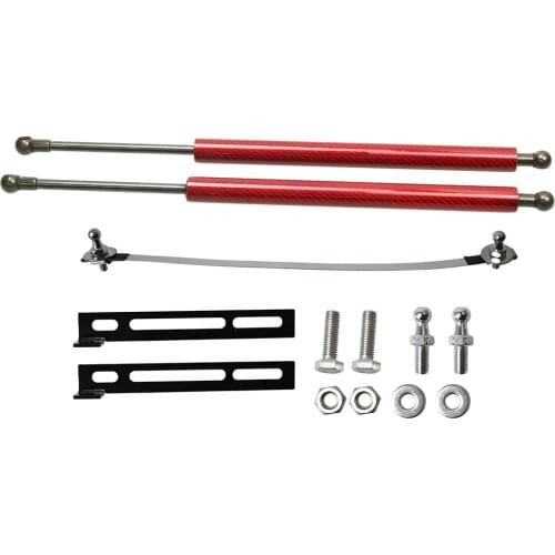 Auto Front Bonnet Modify Gas Struts Shock Damper Lift Support for Peugeot 408 sedan 2014-2018 Carbon Fiber Absorber