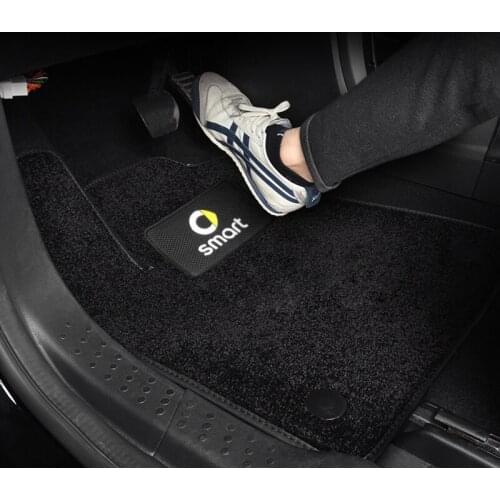 Car Plush Floor Mat Decorative Carpet Stain Resistant For Mercedes SMART 453 Fortwo Car Accessories Interior Styling Modify