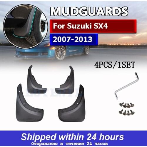 OE Styled Car Mud Flaps For Suzuki SX4 Hatchback Crossover 2007 2008 2009 201 2011 2012 2013 Mudflaps Splash Guards Mud Flap