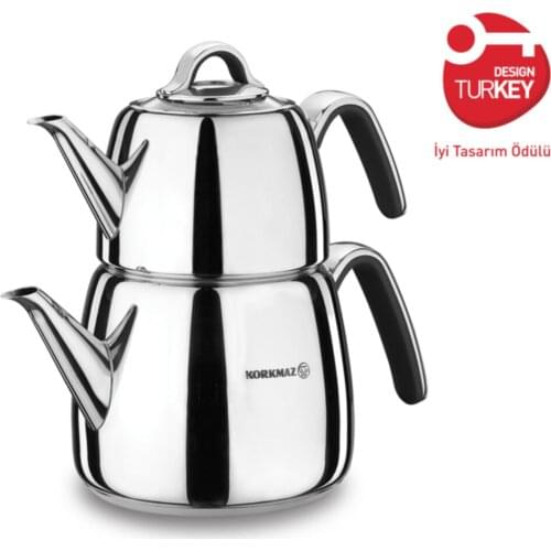 KORKMAZ Vertex Black Set 1teapot krm0109