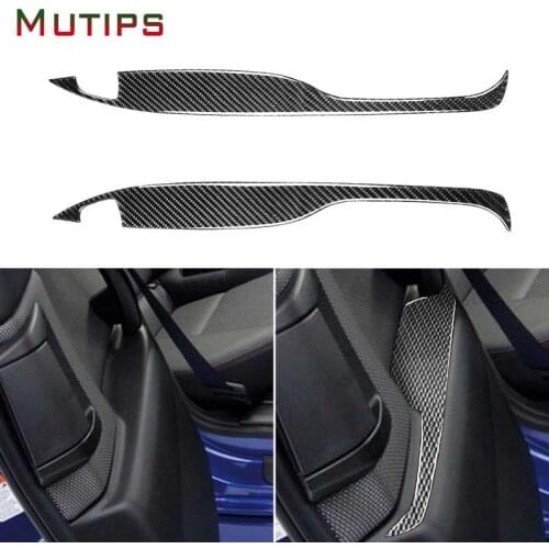 For Mazda RX-8 RX8 SE3P JM1FE 2004 2005 2006 2007 2008 Accessories Rear Door Panel Armrest Trim Carbon Fiber Interior Sticker