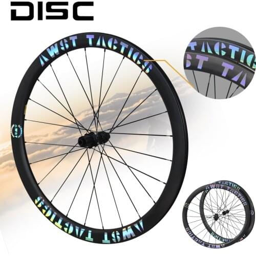 AWST Road Disc Brake Carbon Bicycle Wheels 33/38/45/50/60mm Cycling Tubeless Rims Air Spoke 700C Disk Wheelset