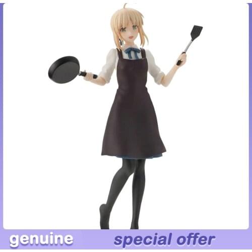 Original Fate Anime Figure Emiya-san Chi no Kyou no Gohan Saber Matou Sakur Model Toy Action Figures Collectible Anime Figurine