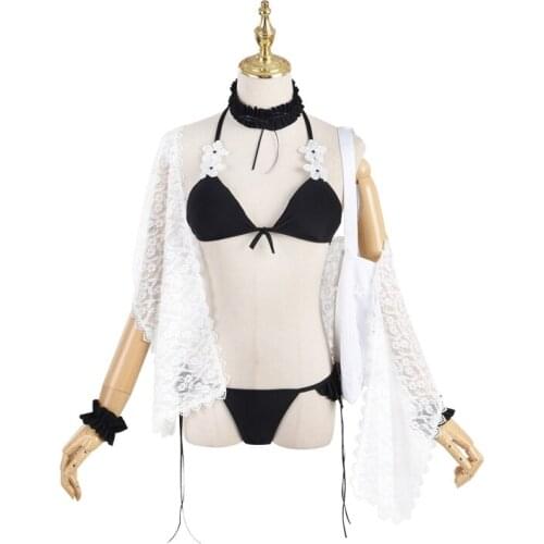 Game FGO The Imperial Concubine Yang Swimwear Cosplay Costumes Fate Grand Order Women Sexy Suit Swimming Full Set Uniform