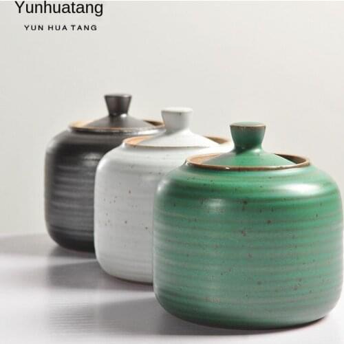 Zen Mind Begins with Vintage Kiln Awake Cha Guan Dehua Ceramic Kung Fu Tea Earthenware Tea Tea Bucket Tea Caddy Tea Storage Tea