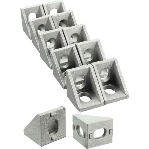 Hot 12-Piece Aluminum Profile Corner Bracket L-Shaped Right-Angle Connector Standard 6mm Groove Aluminum Extruded Profile