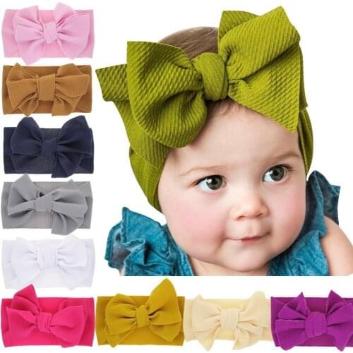 MAYA STEPAN 1 Pieces Baby Girl Headband Hair Accessories Clothes Bowknotss Newborn Tiara Headwrap Infant Hairband Gift Headwear