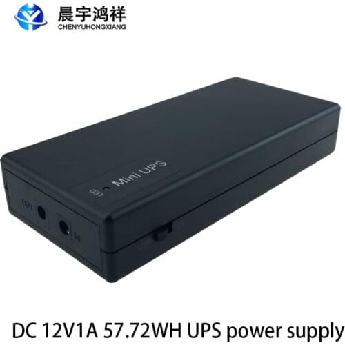 12V 1A 57.72WH Multipurpose Mini UPS Battery Backup Security Standby Power Power Supply Uninterruptible Power Supply Smart